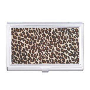 Leopard Chic Print Business Card Case