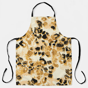 Leopard Chic: Vintage Pattern Elegance. Apron