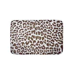 Leopard Chocolate Print Bathroom Mat