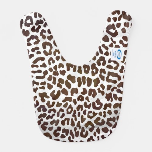 Leopard Chocolate Print Bib