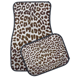Leopard Chocolate Print Car Mat