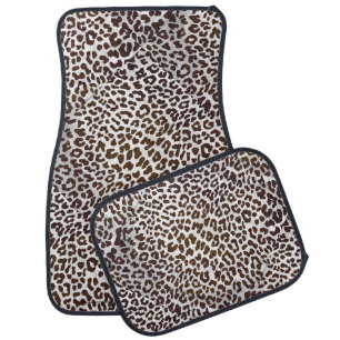 Leopard Chocolate Print Car Mat