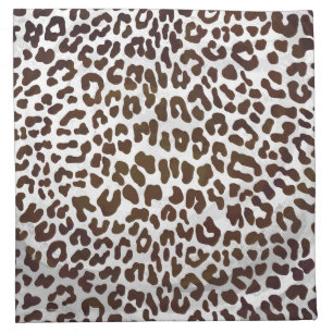 Leopard Chocolate Print Cloth Napkin