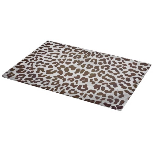 Leopard Chocolate Print Cutting Board