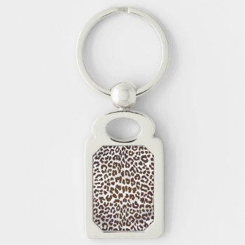 Leopard Chocolate Print Keychain by ITDWildMe at Zazzle