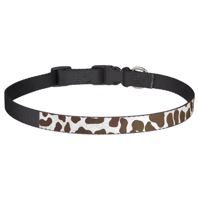 Leopard Chocolate Print Pet Collar (Front)