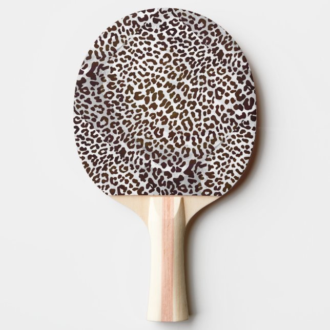 Leopard Chocolate Print Ping-Pong Paddle (Back)