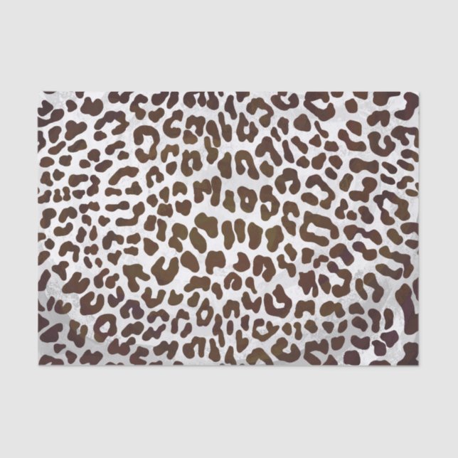 Leopard Chocolate Print Tissue Paper (Front)