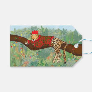 Leopard Christmas gift tags
