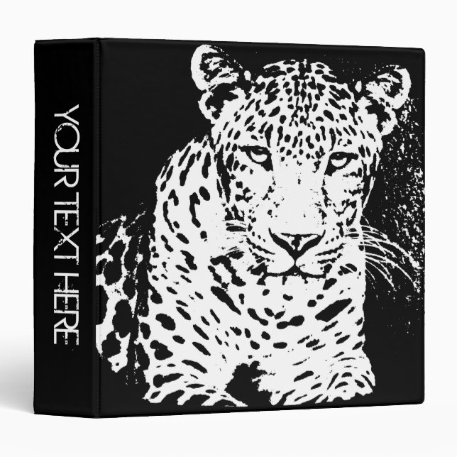 Leopard Close-Up | Personalized Binders (Front/Spine)