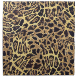 Leopard Cloth Napkins (set of 4) dinner 20" x 20"