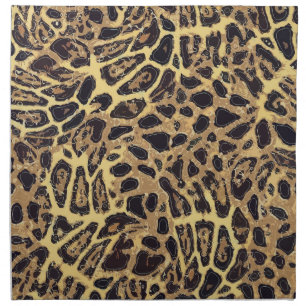 Leopard Cloth Napkins (set of 4) dinner 20" x 20"