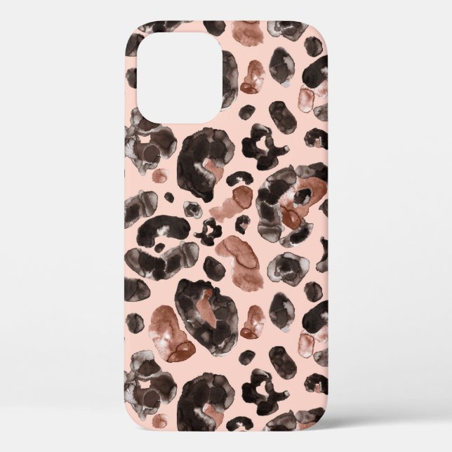Leopard coat, animal skin seamless pattern. Case-Mate iPhone case (Back)