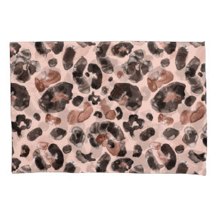 Leopard coat, animal skin seamless pattern. pillow case