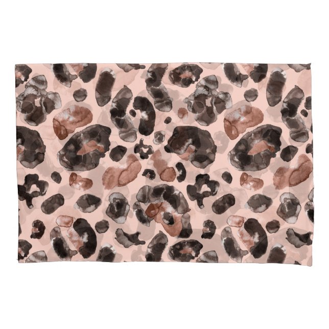 Leopard coat, animal skin seamless pattern. pillow case (Front)