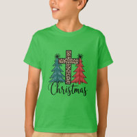 Leopard Cross Christmas Trees Christian 