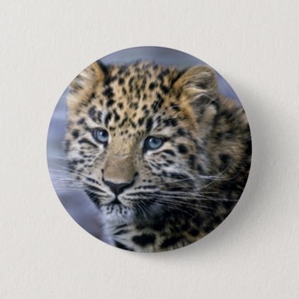 Leopard Cub Badge Pinback Button