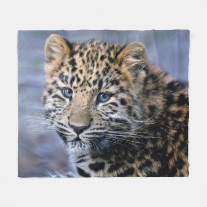 Leopard Cub Fleece Blanket