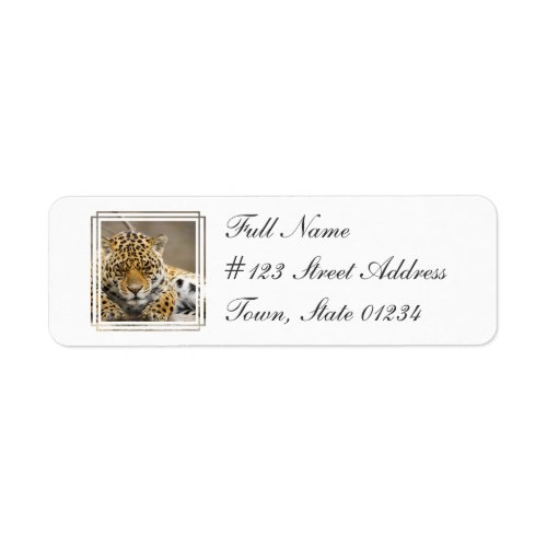 Leopard Cub Return Address Mailing Label