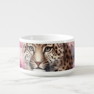 Leopard Cub & Roses Chili Bowl