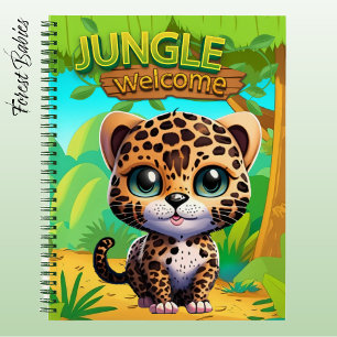 Leopard Cub Safari Animal Kitten Spotted Feline 🐆 Notebook