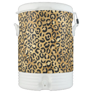 leopard Custom Animal Print Pattern  Beverage Cooler