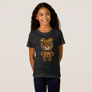 Leopard Cute Chibi Animal Jungle Character T-Shirt