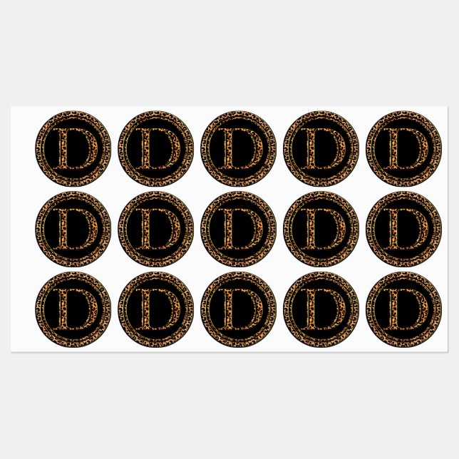 Leopard D Labels (Sheet)