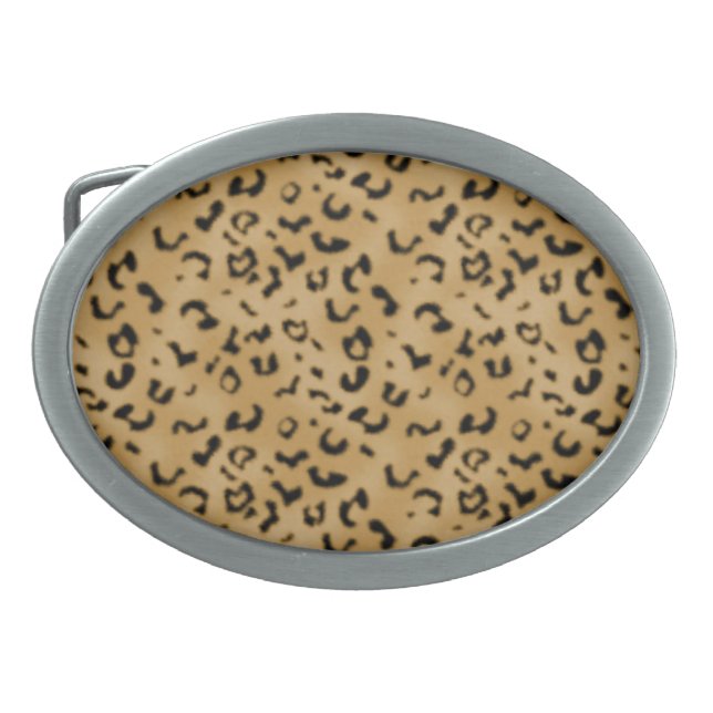 Leopard Design Belt Buckle (Front)