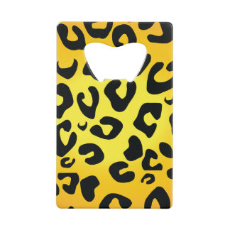 Leopard Design Credit Card Bottle Opener