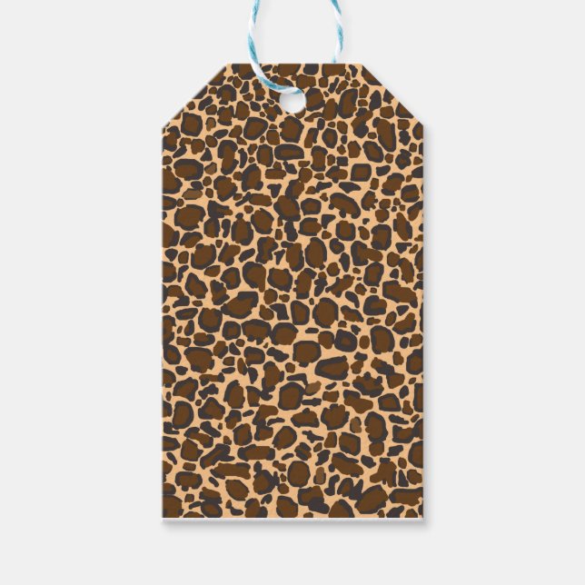leopard design gift tags (Front)