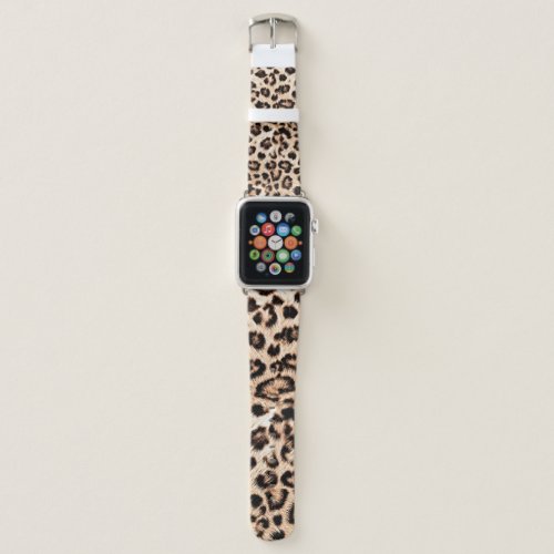 Leopard Design Pattern Wild Elegance Apple Watch Band