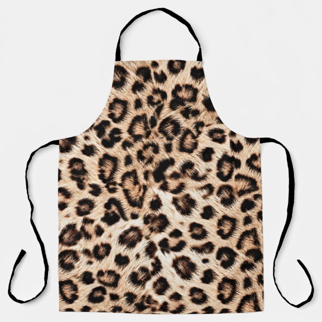 Leopard Design Pattern: Wild Elegance. Apron (Front)