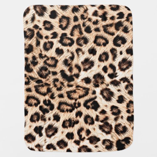Leopard Design Pattern Wild Elegance Baby Blanket