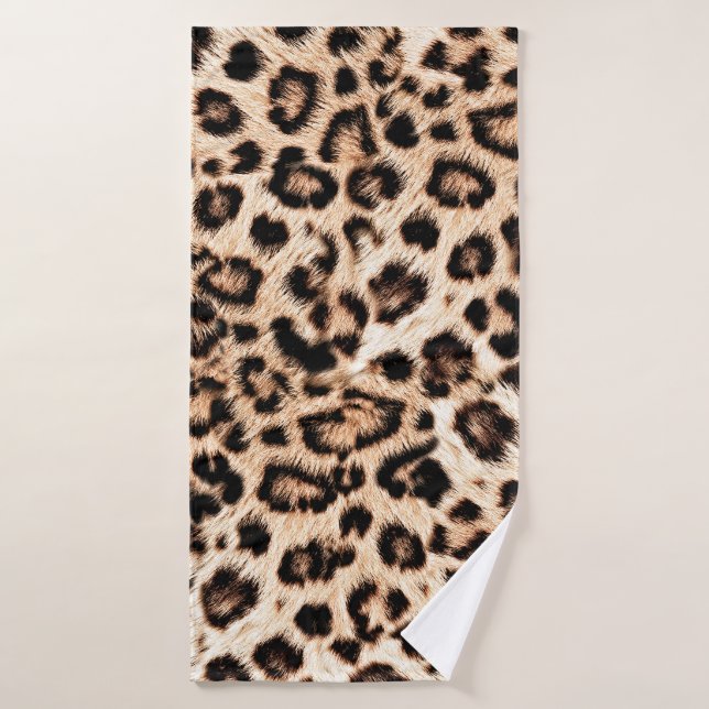Leopard Design Pattern: Wild Elegance. Bath Towel (Bath Towel)
