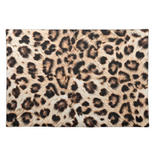 Leopard Design Pattern: Wild Elegance. Cloth Placemat