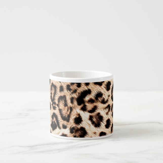 Leopard Design Pattern: Wild Elegance. Espresso Cup (Front)