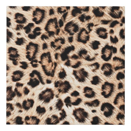 Leopard Design Pattern Wild Elegance Faux Canvas Print