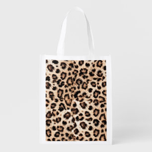 Leopard Design Pattern: Wild Elegance. Grocery Bag