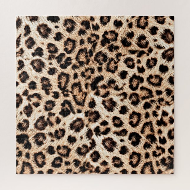 Leopard Design Pattern: Wild Elegance. Jigsaw Puzzle (Vertical)