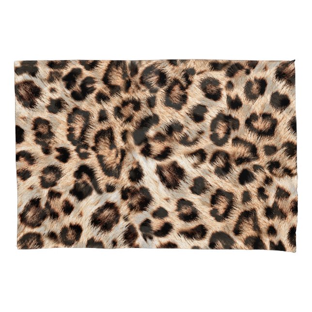 Leopard Design Pattern: Wild Elegance. Pillow Case (Front)