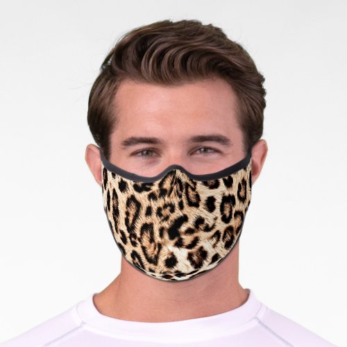 Leopard Design Pattern Wild Elegance Premium Face Mask