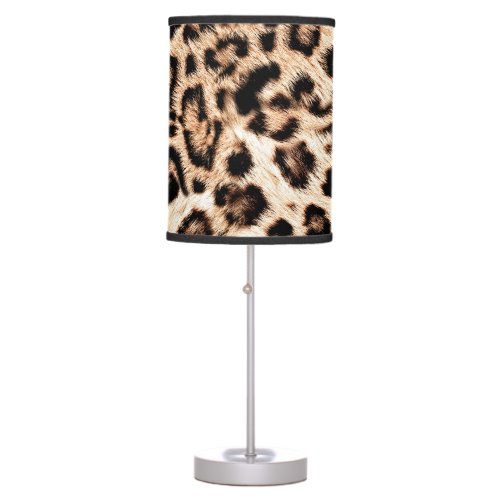 Leopard Design Pattern Wild Elegance Table Lamp