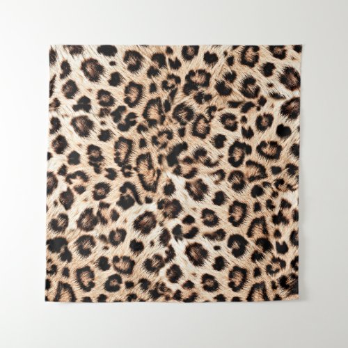 Leopard Design Pattern Wild Elegance Tapestry