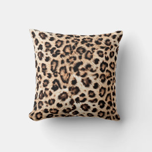 Leopard Design Pattern: Wild Elegance. Throw Pillow