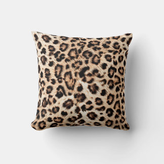 Leopard Design Pattern: Wild Elegance. Throw Pillow