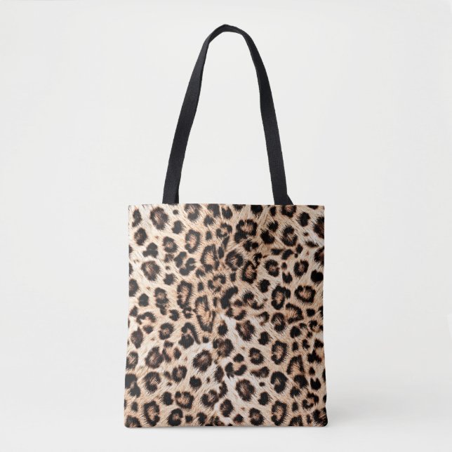 Leopard Design Pattern: Wild Elegance. Tote Bag (Front)
