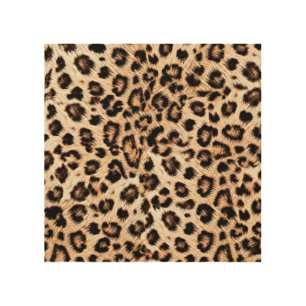 Leopard Design Pattern: Wild Elegance. Wood Wall Art