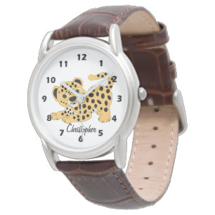 Leopard Design Personalised Watch