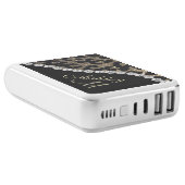 Leopard Diamond Monogram Power Bank (Angled)